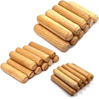 Espigas de Madera-30PCS Tacos de Madera M6 M8 M10 Juego de Clavijas de Madera Tapones de madera Tacos Ranurados para…